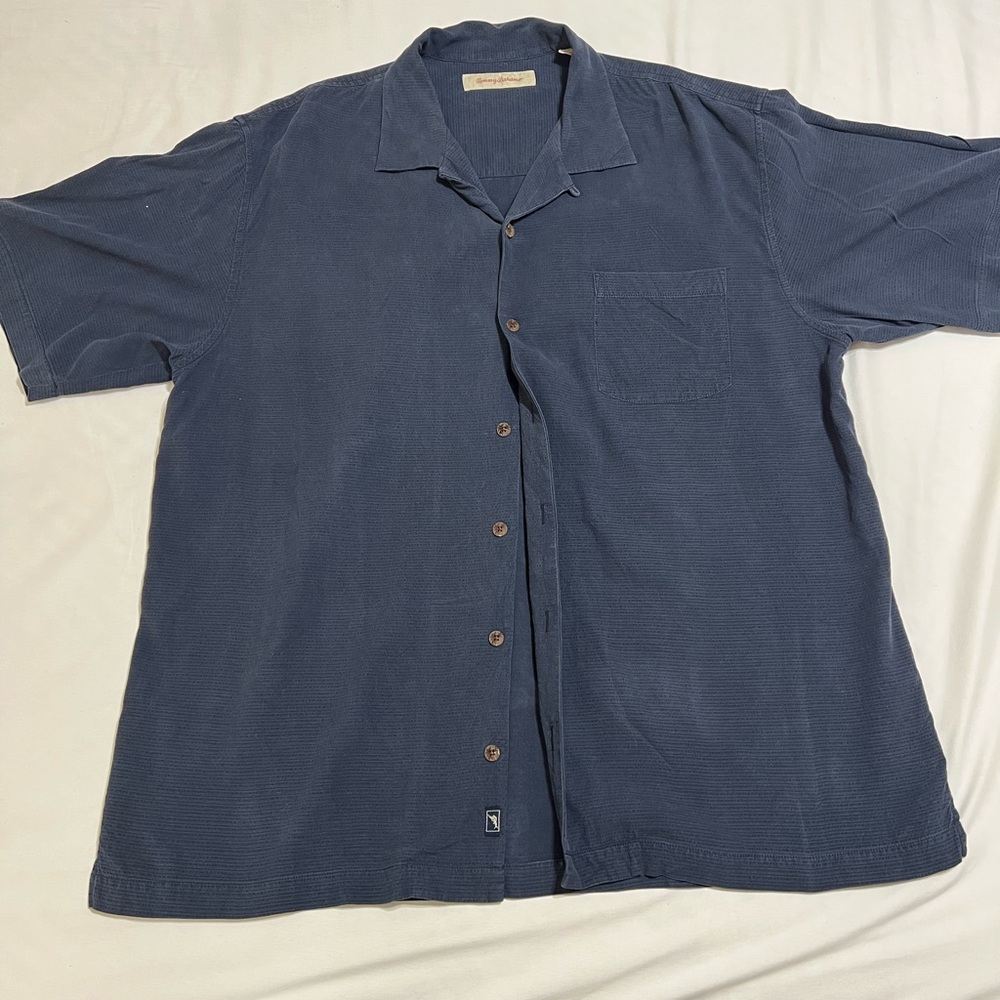 Tommy Bahama Dark Blue Casual Button Down Shirt